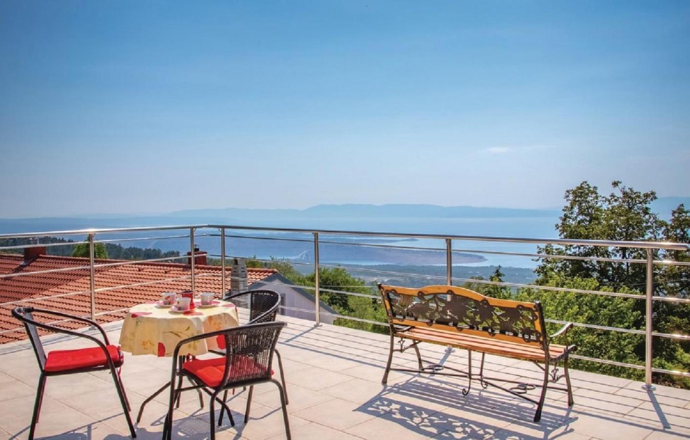 Apartment Jasna With Breathtaking Sea View, Terrace And Free Parking Hreljin Eksteriør billede
